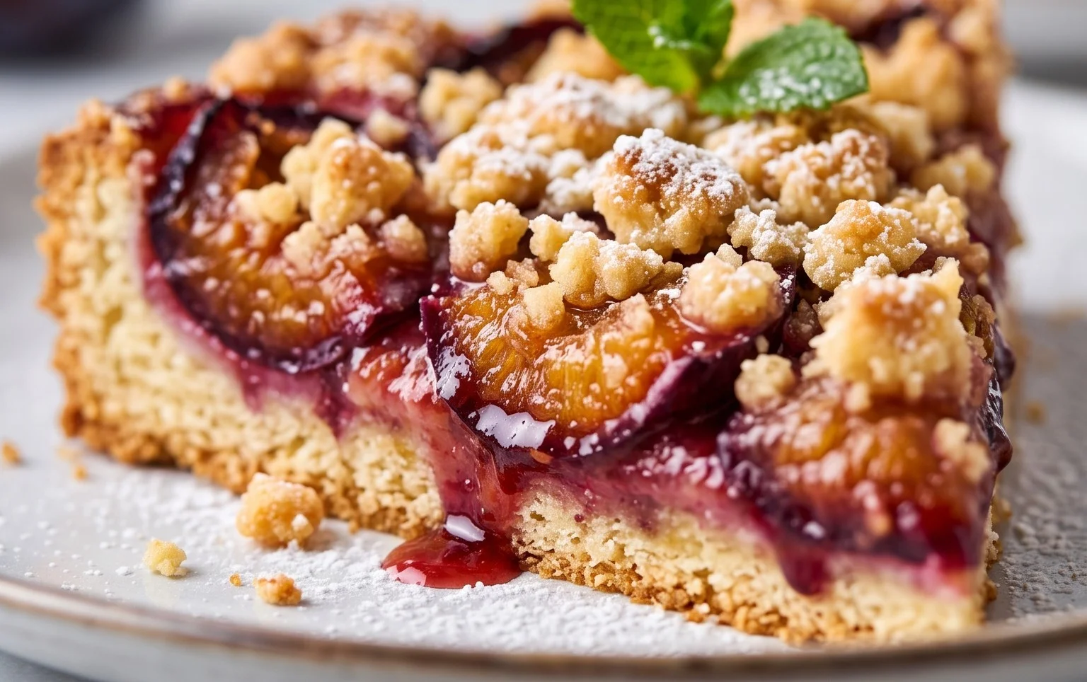 Zwetschgenkuchen mit Streuseln