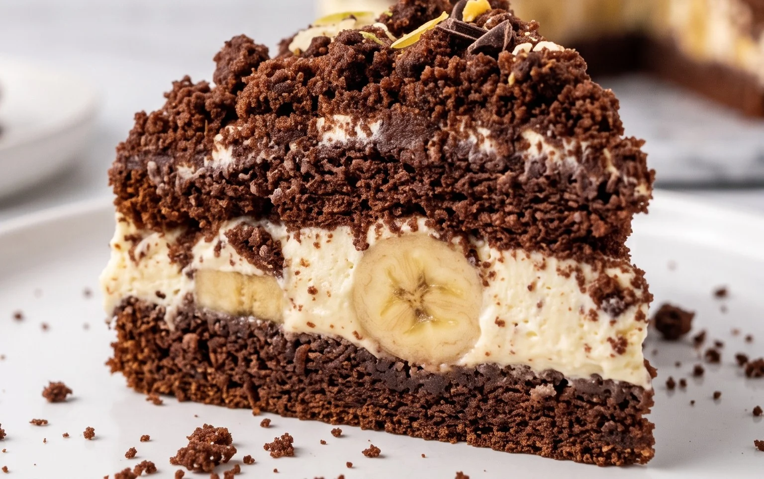 Maulwurfkuchen mit Banane